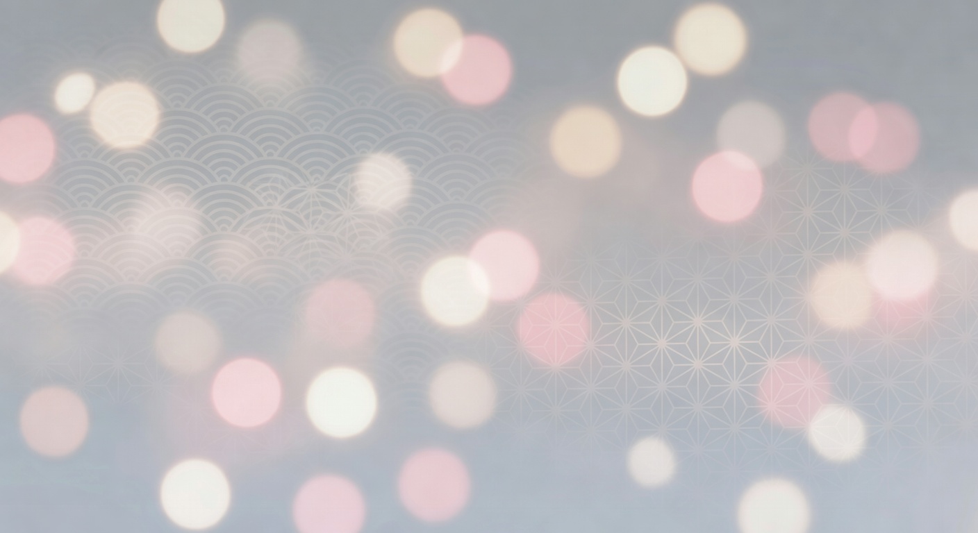 Japanese patterns in soft focus