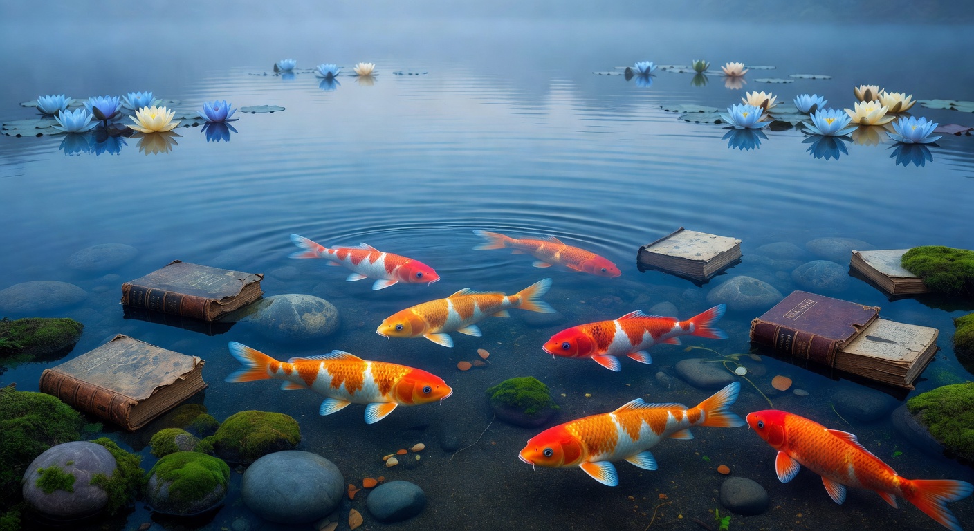 Koi pond — harmony and continuity